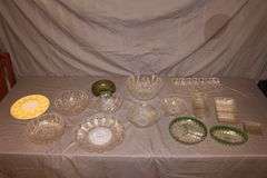 Glass Egg Plate, Glass Bowls, Glass Serving Trays, Candy Dishes, and Egg Plate
