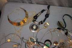 Gorget Necklaces, Necklaces, Bracelets, Bolo Tie, Shirt Pins, and Misc. Costume Jewelry
