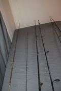 Garcia 5500 Rod and Reel, (3) Shimano Rods and Reels, and (2) Fishing Rods