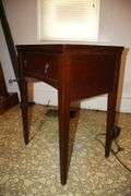 Sewing Machine Table with Sears Kenmore Sewing Machine and Seat