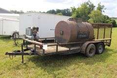 16 Ft. Trailer with Sealmaster Asphalt Sealer Tank and Spraying Agitator