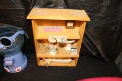 Keurig Coffee Maker, Stainless Knife Set, Cook Books, Glass Cutting Board, Back Scratcher, Shower Hooks, and Misc.