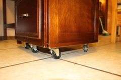 2 Drawer Table and 2 Drawer End Table on Wheels