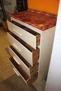 (2) 2-Door Wooden Storage Cabinets and 4-Drawer Chest of Drawers