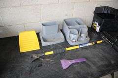 Truck/Van Consoles, 5 Piece Wrench Set, Jumper Cables, Battery Box, Oil Pans, and Chock