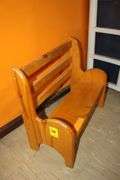 Oval Magazine Rack Lamp Table and (2) Small Wooden Benches