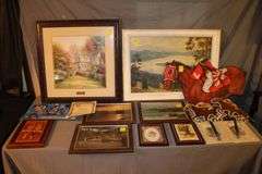 Victorian Guardian 2 Framed Picture, Various Size Frame Pictures, and Horse and Jockey Yard Decorations