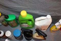 Murphy Wood Cleaner, Antibacterial Wipes, Hornet Spray, Swiffer Power Mop, Glass Cleaner, and Misc. Cleaning Supplies