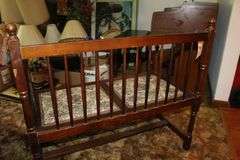 (2) Cushion Spindle Back Bench