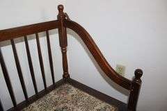 (2) Cushion Spindle Back Bench