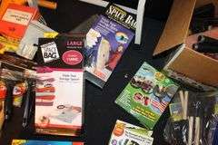 2 Step Stool, Electrical Cords, Ziploc Bags, Masking Tape, Paint Bin, Paint Rollers, Flood Light, Large Vacuum Seal Bags, and Misc.