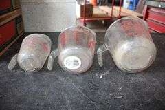 (3) Glass Measuring Cups