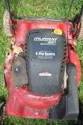Cyclone 2 Wheel Lawn Cart and Murray 22 Inch Push Mower for Parts