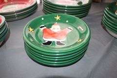 Gibson Santa Claus and Stocking Plates, Saucers, and Bowls