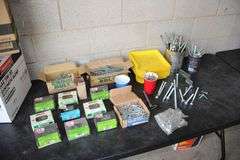 Nails, Bolts, Plastic Trays, Carriage Bolts, and Lag Screws