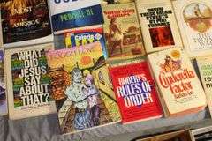 Webster Dictionary, Reader's Digest, and Misc. Books