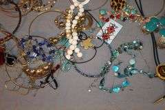 Gorget Necklaces, Necklaces, Bracelets, Bolo Tie, Shirt Pins, and Misc. Costume Jewelry