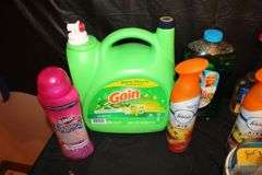 Laundry Detergent, Febreeze, Cleaning Supplies, Dryer Sheets, and Misc.