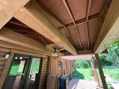 PARCEL 1: LOG HOME - BASEMENT - GARAGE - 1.2 ACRES: 487 Quiggins Lane, Leitchfield, KY 42754