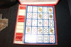 Po-Ke-No Game, How to Play Books, Family Feud Game, Bowling Balls, Suitcase, Playing Cards, Football, Desk Lamp, and Misc.