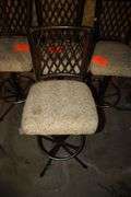 (4) Cushioned High Back Bar Stools