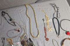 Sterling Silver Necklaces, Necklaces, Bracelets, Wrist Watch, Shirt Pins, Earrings, Misc. Costume Jewelry