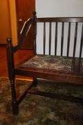 (2) Cushion Spindle Back Bench