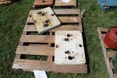 (2) Oliver Slab Tractor Weights