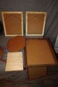 Ship Wheel Clock, Framed Pictures, Clock, and Misc. Wall Hangings