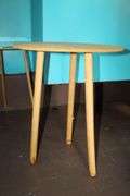 (2) Office Chairs and (2) Circular Glass Top End Tables
