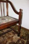 (2) Cushion Spindle Back Bench