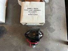 Misc. Oliver Parts: Brake Pedals, Head Lights, Light Mounts, New Lamps, Piggy Lamp Assembly, and Misc. Tractor Parts