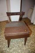 Sewing Machine Table with Sears Kenmore Sewing Machine and Seat