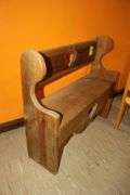 Oval Magazine Rack Lamp Table and (2) Small Wooden Benches
