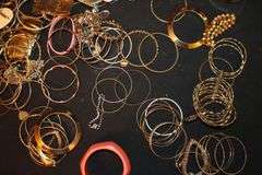 Bracelets, Earrings, Necklaces, Bracelet Stand, Chains, and Misc. Costume Jewelry