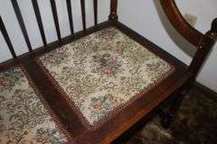 (2) Cushion Spindle Back Bench