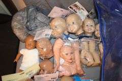 Poly-Fil Fiber Batting, Xyron 5 Inch Creative Station, Baby Doll Heads and Parts, Craft Book, License Frame, and Misc.