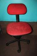 (2) Office Chairs and (2) Circular Glass Top End Tables