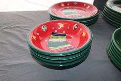 Gibson Santa Claus and Stocking Plates, Saucers, and Bowls