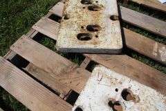 (2) Oliver Slab Tractor Weights