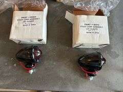 Misc. Oliver Parts: Brake Pedals, Head Lights, Light Mounts, New Lamps, Piggy Lamp Assembly, and Misc. Tractor Parts