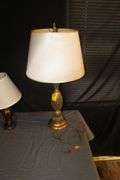 Oil Lamp with Globe and (2) Electric Lamps with Shades