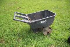 Cyclone 2 Wheel Lawn Cart and Murray 22 Inch Push Mower for Parts