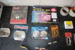 Craftsman Harmonic Balancer/Steering Wheel Puller, Bolt Puller Set, Dryer, Mirrors, Tape, and Misc.