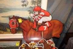 Victorian Guardian 2 Framed Picture, Various Size Frame Pictures, and Horse and Jockey Yard Decorations