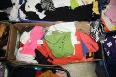 Purses, Various Size Shirts, Blouses, Sweaters, Pants, Turtlenecks, and Misc. Clothing