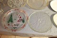 Turkey Platter, Glass Serving Plates, Microwave Turntable, Margarita Glasses, Pizza Pan, and Misc. Glasses