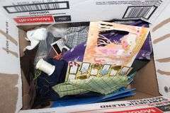 Pattern Cutting Boards, Sewing Pad, Thread, Fabric, Blanket Pieces, White Sew Quick, Crafting Supplies, and Misc.