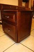 2 Drawer Table and 2 Drawer End Table on Wheels