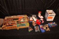 Tyco Electric Train Set, Beanie Babies, and Anastasia Train and Doll